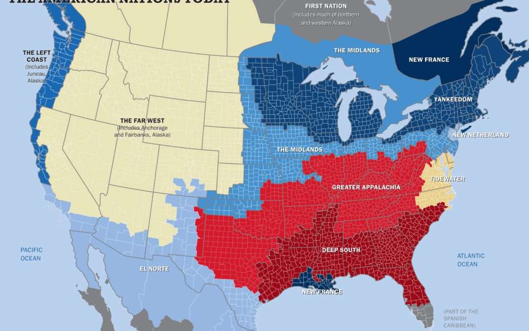 This map shows the US really has 11 separate ‘nations’ with entirely different cultures